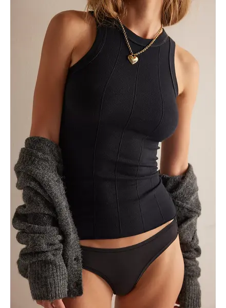Free People So Soft Seamless Modal Tank | Black