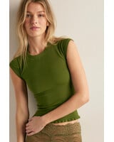 Free People So Soft Seamless Baby Tee | Green