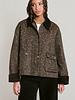 Beth Leopard Contrast Denim Jacket