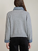 Briezy Denim Trim Sweater Top