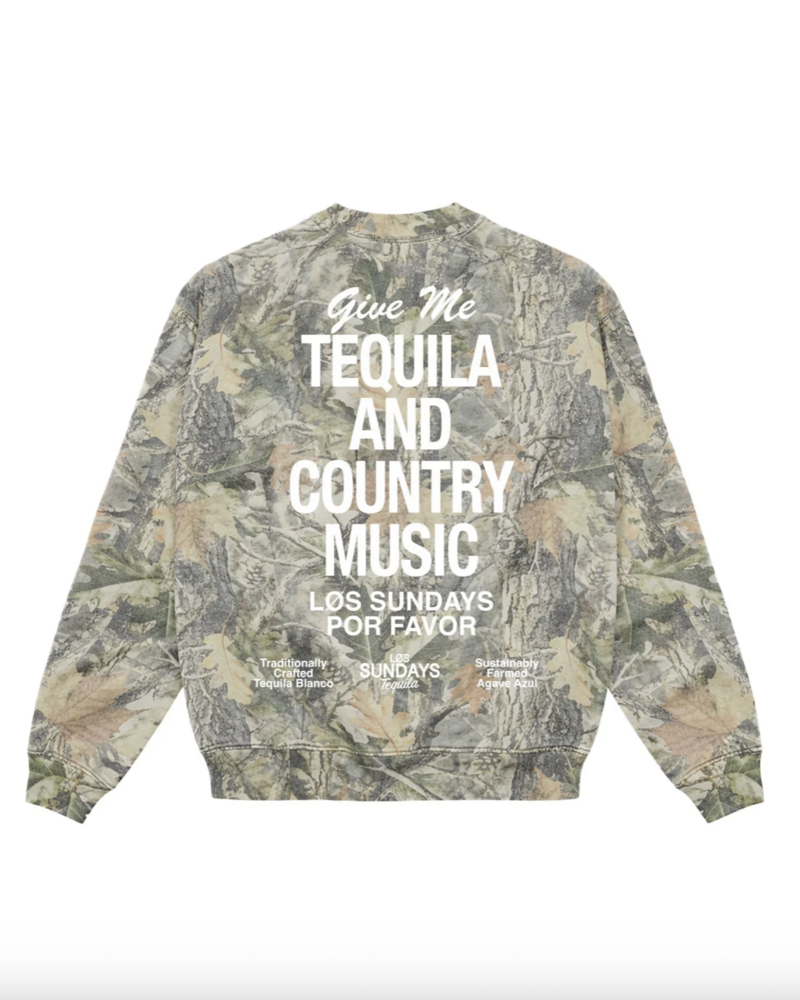 Los Sundays Tequila Tequila & Country Music Crewneck | Camo