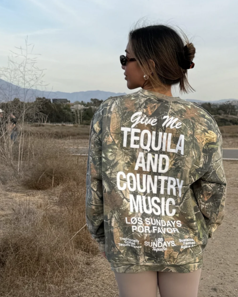 Los Sundays Tequila Tequila & Country Music Crewneck | Camo