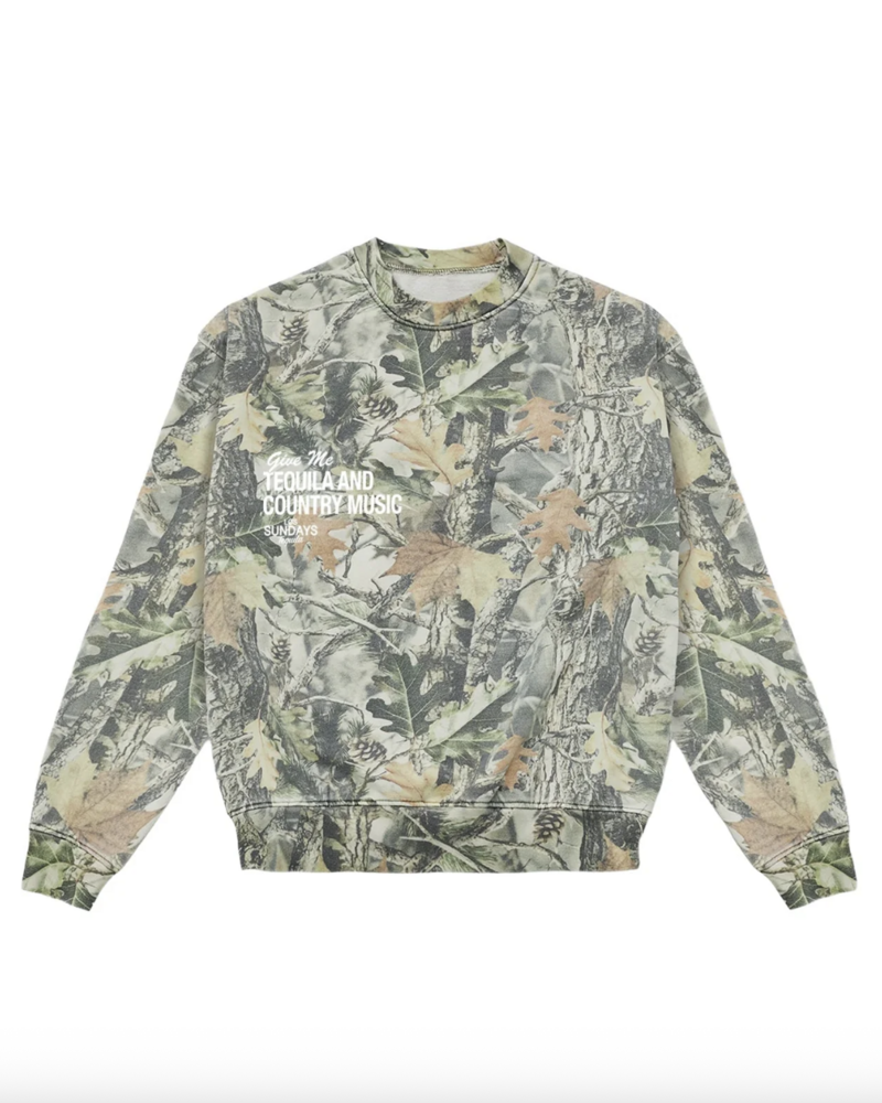Los Sundays Tequila Tequila & Country Music Crewneck | Camo