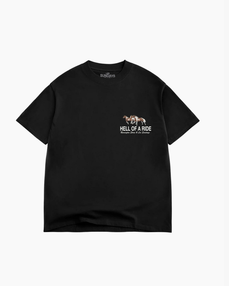 Los Sundays Tequila The Hell of A Ride Tee | Black