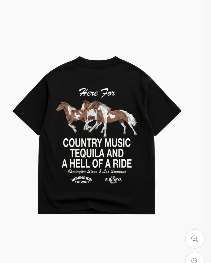 Los Sundays Tequila The Hell of A Ride Tee | Black