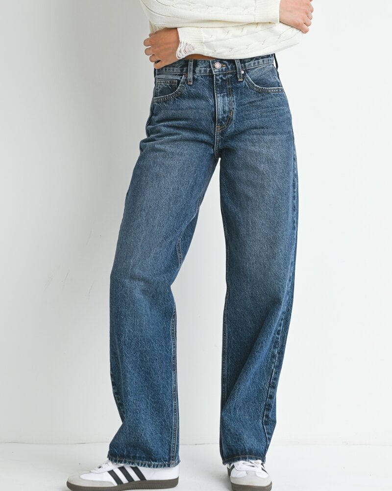 Just Black Denim Shaylee Classic Full Length Relaxed Straight Denim