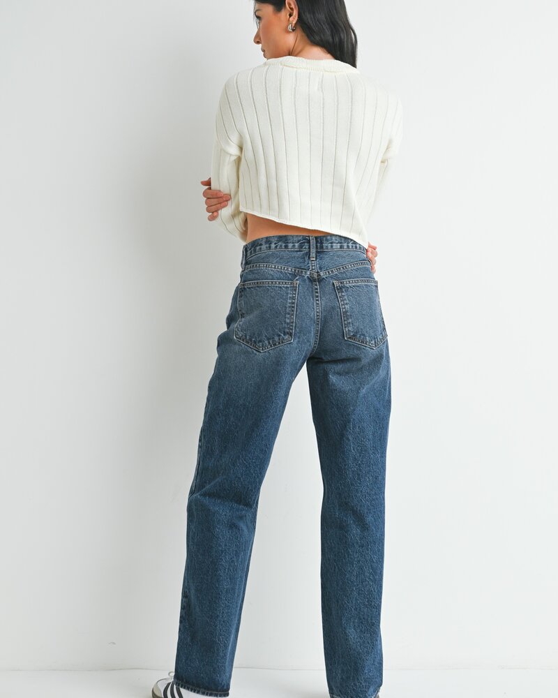 Just Black Denim Shaylee Classic Full Length Relaxed Straight Denim