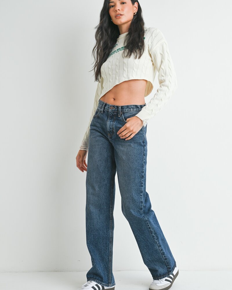 Just Black Denim Shaylee Classic Full Length Relaxed Straight Denim