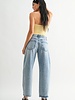 Just Black Denim Colleen High Rise Clean Barrel Jean | Light Denim
