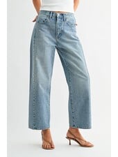 Just Black Denim High Rise Barrel Jean Twist | Denim