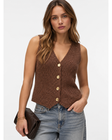 Vero Moda Penelope Vest | Cocoa