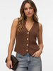 Vero Moda Penelope Vest | Cocoa