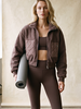 Tess Teddy Quilted Coat | Espresso