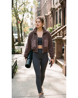 Tess Teddy Quilted Coat | Espresso