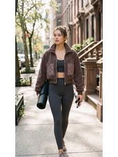 Tess Teddy Quilted Coat | Espresso