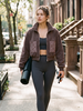 Tess Teddy Quilted Coat | Espresso