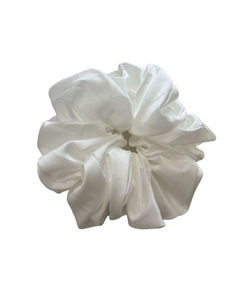 Oversized Scrunchie | White