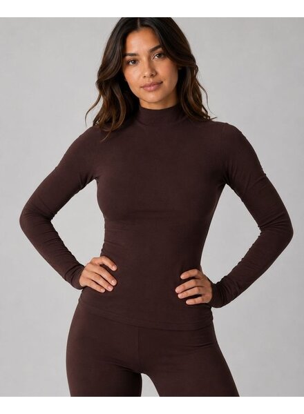 Form Mockneck Long Sleeve | Espresso
