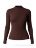 Form Mockneck Long Sleeve | Espresso
