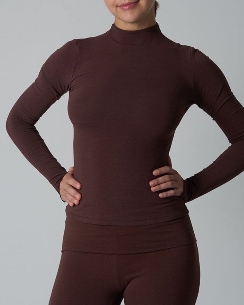 Form Mockneck Long Sleeve | Espresso