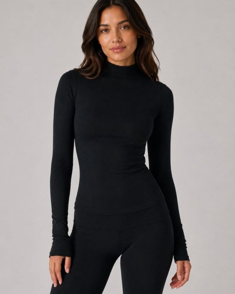 Form Mockneck Long Sleeve | Black