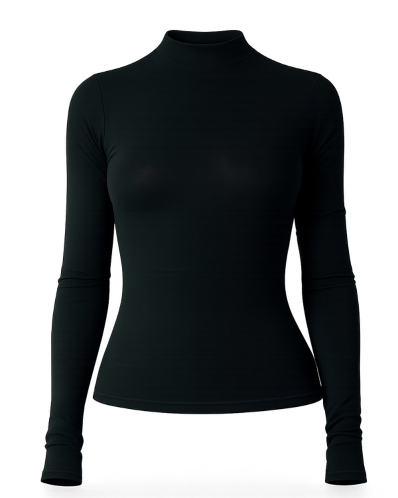 Form Mockneck Long Sleeve | Black