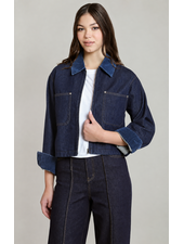 Indigo Contrast Denim Jacket