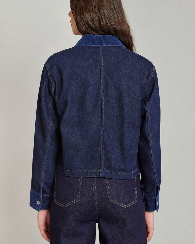 Indigo Contrast Denim Jacket