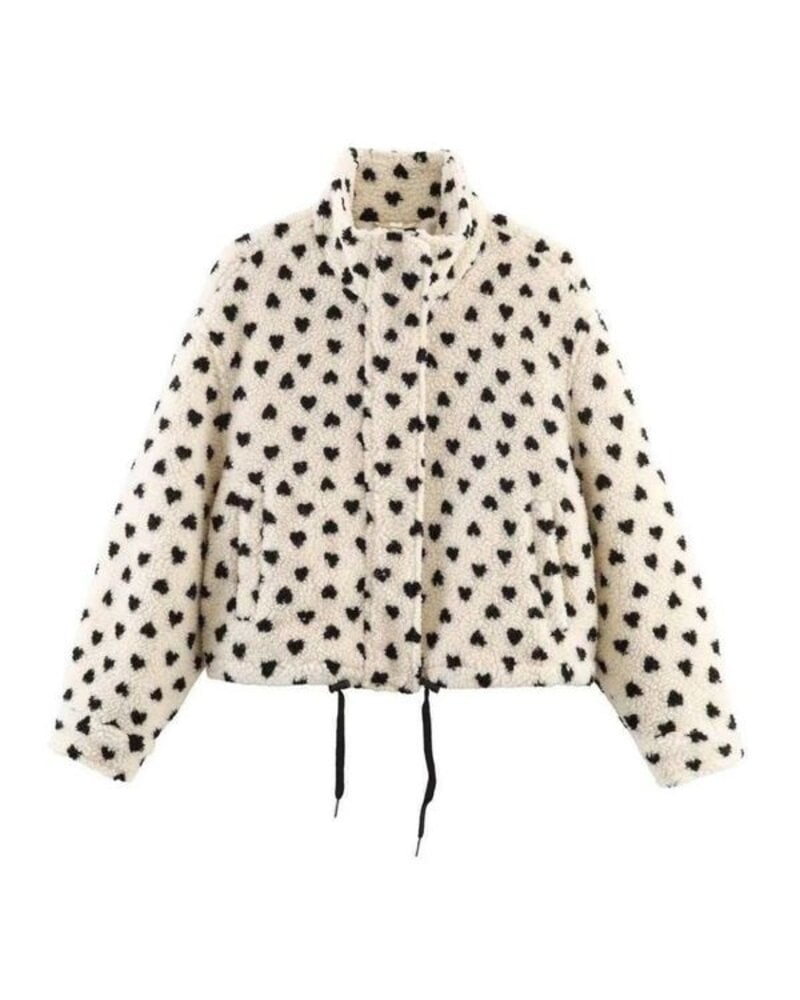 Cleo Hearts Teddy Coat