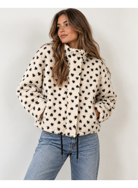 Cleo Hearts Teddy Coat