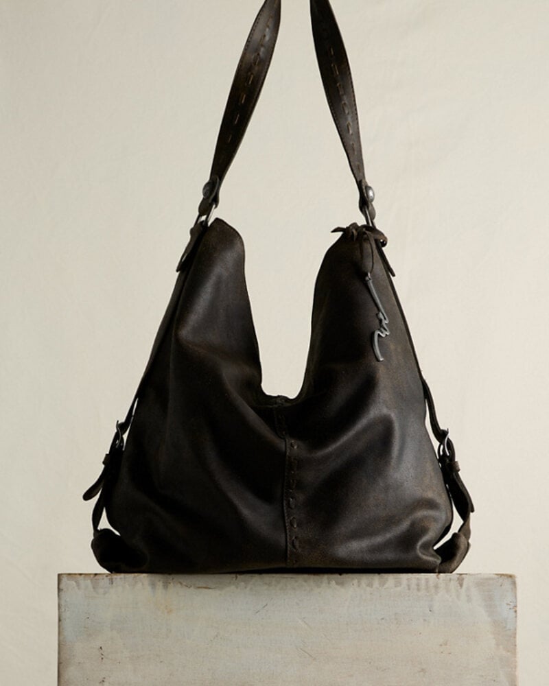 Free People Dallas Leather Tote | Carbon