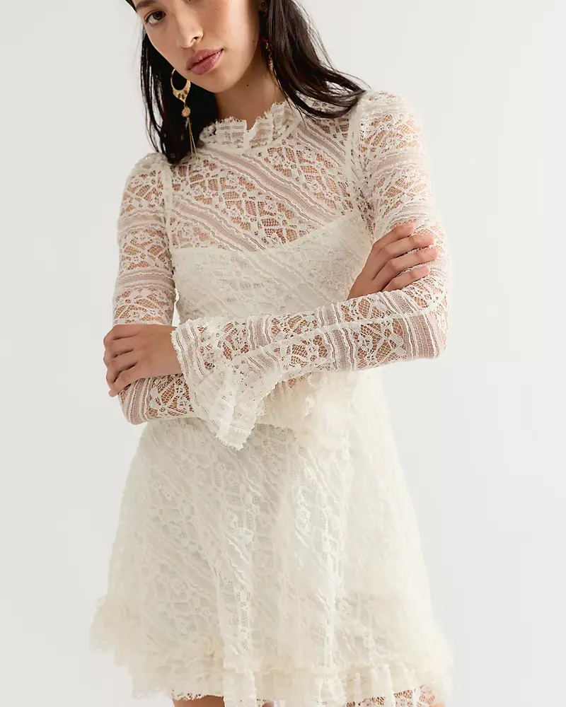 Free People Woodland Whispers Mini Dress