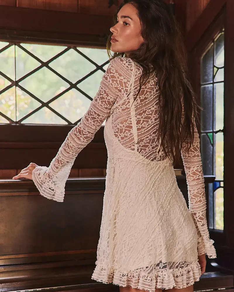 Free People Woodland Whispers Mini Dress