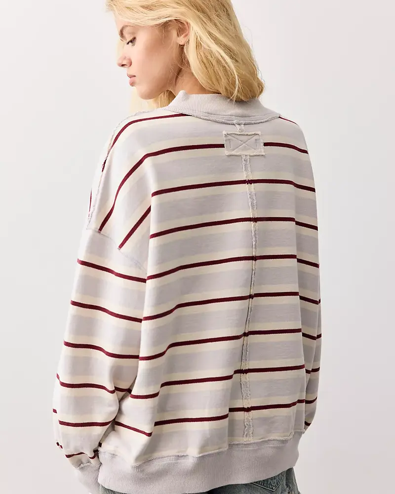 Free People Palm Springs Striped Pullover | Blue Combo