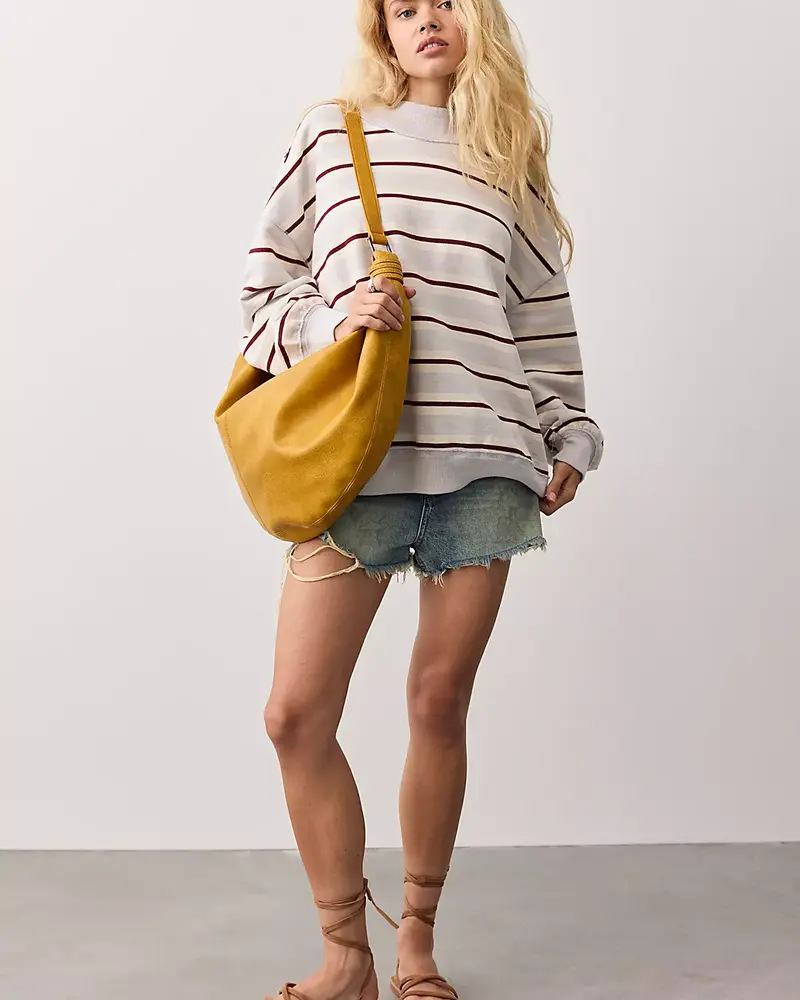 Free People Palm Springs Striped Pullover | Blue Combo