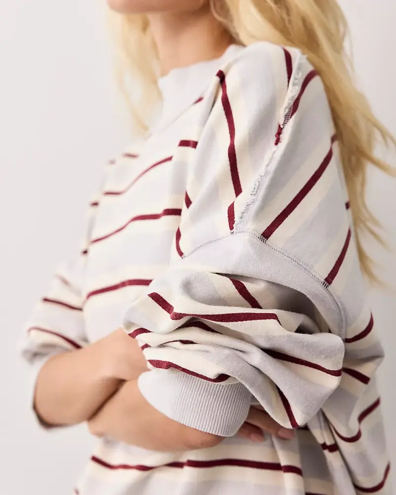 Free People Palm Springs Striped Pullover | Blue Combo