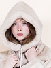 Belle 2-in-1 Vegan Fur Hood Scarf | Biege