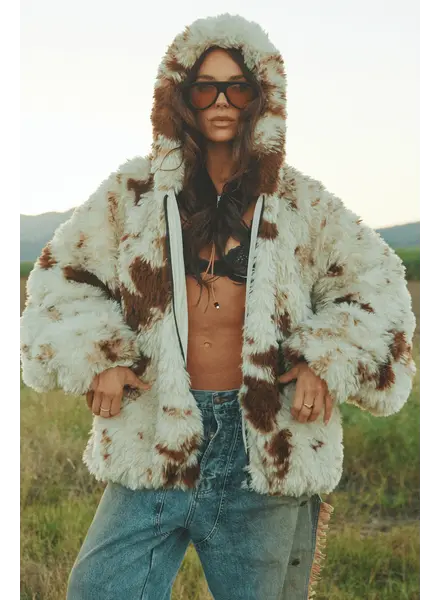 Sabbi Holy Cow Faux Fur Jacket