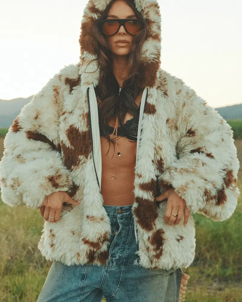 Sabbi Holy Cow Faux Fur Jacket