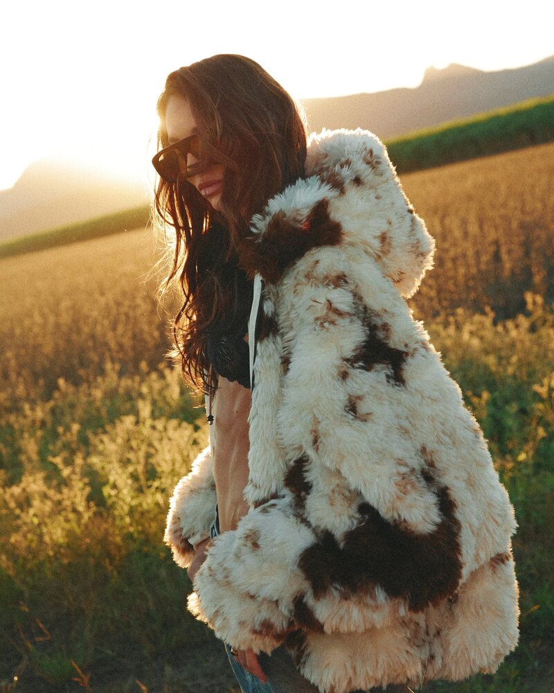 Sabbi Holy Cow Faux Fur Jacket