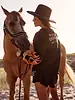 Sabbi Flaming Cowboy Diego Sweater | Black
