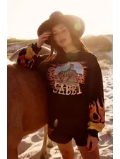 Sabbi Flaming Cowboy Diego Sweater | Black