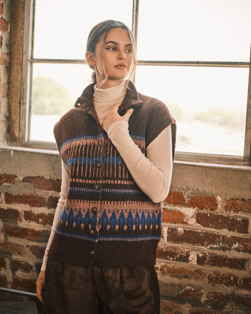 Jennifer Button-Down Sweater Vest