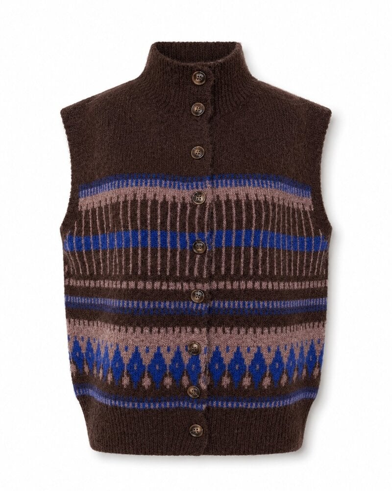 Jennifer Button-Down Sweater Vest