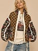 Patchwork Quilted Bomber | Brown