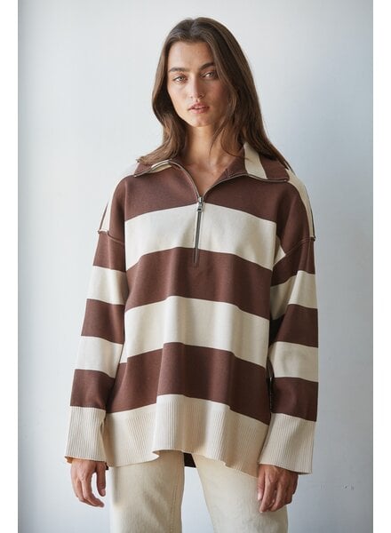 Fontaine Half Zip | Chocolate