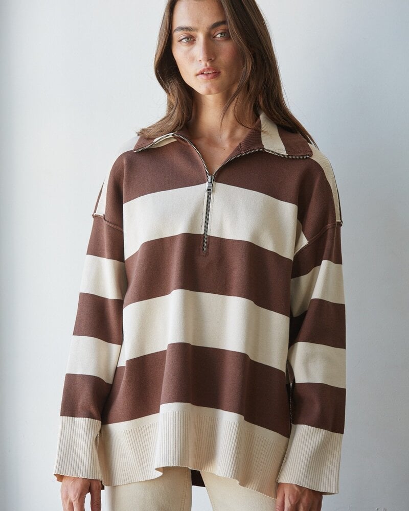Fontaine Half Zip | Chocolate