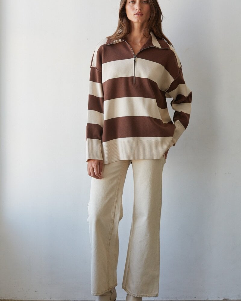 Fontaine Half Zip | Chocolate