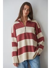 Fontaine Half Zip | Burgundy