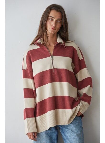 Fontaine Half Zip | Burgundy